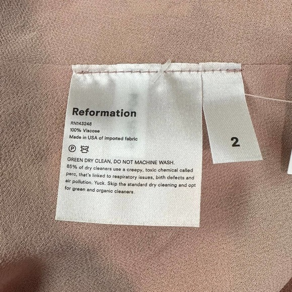 REFORMATION Abelia Dress Floral Off The Shoulder Ruffle Side Slit Maxi Gwenyth - Picture 14 of 15